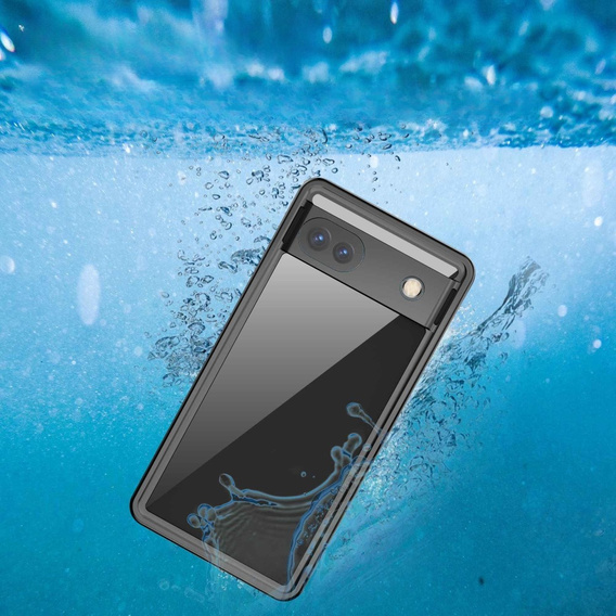 IP68 vízálló tok a Google Pixel 6a, Redpepper, fekete