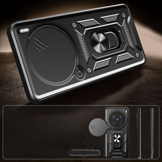 Telefontok a Vivo X200 Pro 5G, CamShield Slide, fekete
