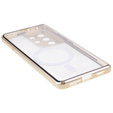 Magnetic Dual Glass MagSafe tok Samsung Galaxy S21 Ultra, arany