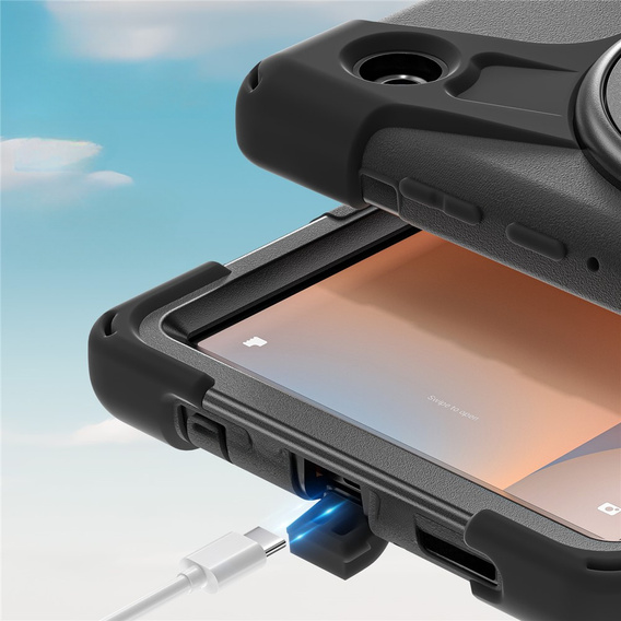 Páncélozott tok állvánnyal és vállpánttal Samsung Galaxy Tab A11 készülékhez