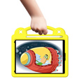 Gyermek tok iPad 10.2" 2021/2020/2019 (9/8/7 gen.) / Air 10.5" 2019 (3 gen.), Cute Patterns, állvánnyal, sárga