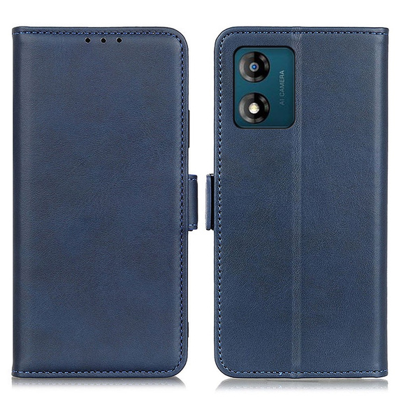 Pattintható tok a Motorola Moto E13, Wallet, kék