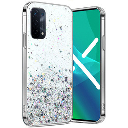Telefontok a Oppo A54 5G/A74 5G/A93 5G, Glittery, átlátszó