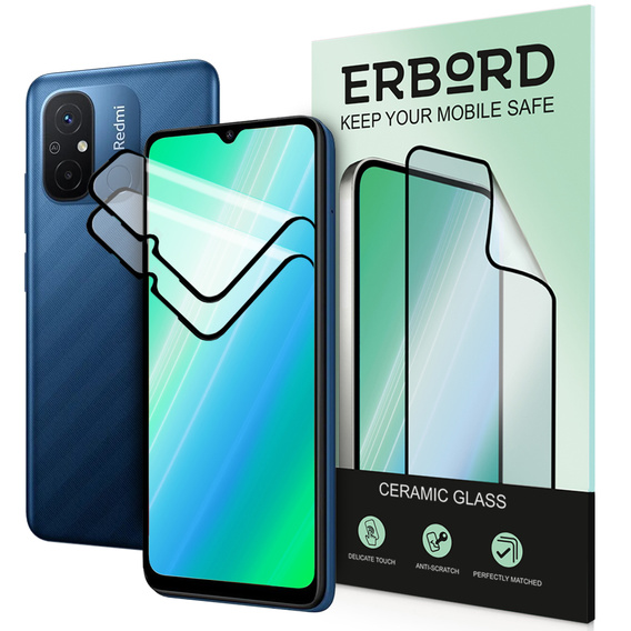 2x kerámia ERBORD hibrid üveg a Xiaomi Redmi 10C / 12C