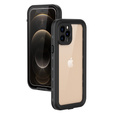 IP68 vízálló tok a iPhone 12 Pro, Redpepper, fekete