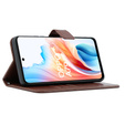 Pattintható tok a Oppo A79 5G, Crazy Horse Wallet, barna