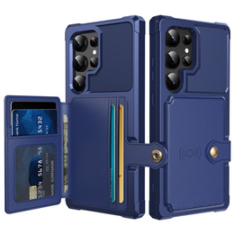 Tok Samsung Galaxy S25 Ultra, Card Holder Kickstand, fekete