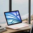 Billentyűzet tok iPad Air 11" 2024, Magnetic Keyboard Touchpad, rózsaszín