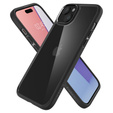 A Spigen tok iPhone 15, Ultra Hybrid, fekete + 9H edzett üveg