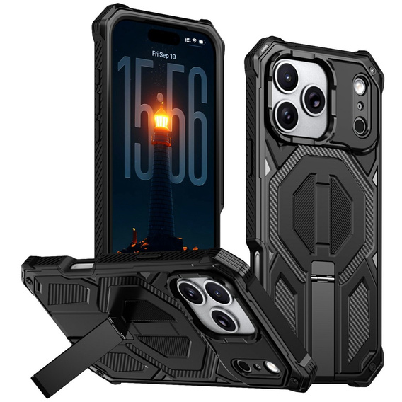 MagSafe-kompatibilis védőtok állvánnyal iPhone 17 Pro Max készülékhez