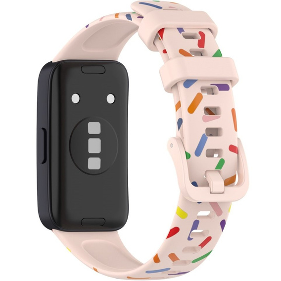 Silikonowy Gumowy Pasek do Huawei Band 8, czarny