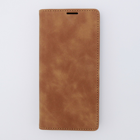 Telefontok a Xiaomi 13 lite, ERBORD Vintage, pénztárca patenttal, barna