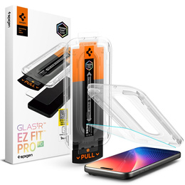 Spigen edzett üveg iPhone 17 Pro / 17 / 16 Pro készülékhez, Glas.tR "EZ Fit Pro", átlátszó