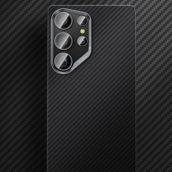 BENKS Kevlar tok Samsung Galaxy S25, MagSafe, Carbon Fiber, fekete