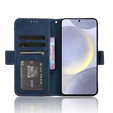 Pattintható tok a Samsung Galaxy S25 FE, Card Slot, sötétkék
