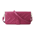 Tok patenttal a Xiaomi Poco F7 Pro / F7 Ultra-hez, Crossbody Leather Wallet, bordó