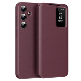 Flip tok Samsung Galaxy S23 FE, Smart View Wallet, bordó