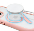 Tok iPhone 13 / iPhone 14-hoz, MagSafe, Cute Cat, rózsaszín + képernyőüveg