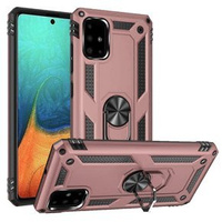 Páncélozott telefontok a Samsung Galaxy A51, Nox Case Ring, rózsaszín rose gold