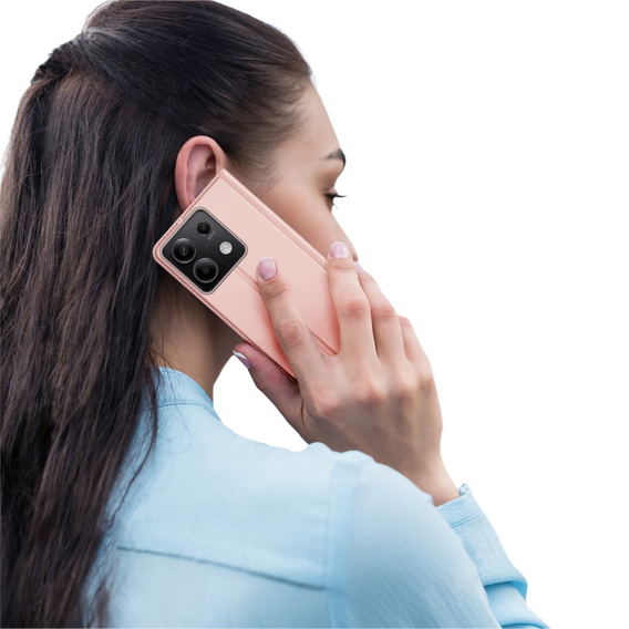 Dux Ducis Telefontok a Xiaomi Redmi Note 13 5G, Skinpro, rózsaszín rose gold