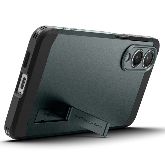 Spigen tok Samsung Galaxy A36 5G készülékhez, Tough Armor Mag Mag MagSafe, fekete + 9H edzett üveg