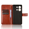 Pattintható tok a Infinix Zero 30 5G, Crazy Horse Wallet, barna
