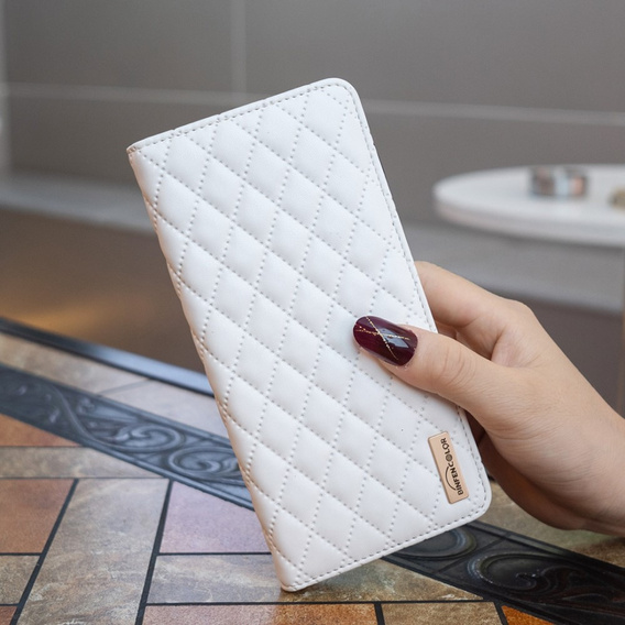 Pattintható tok a Samsung Galaxy A54 5G, Wallet, BINFEN COLOR, fehér