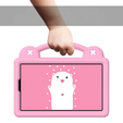 Gyermek tok Samsung Galaxy Tab A9, Cute Patterns, állvánnyal, rózsaszín