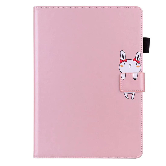 Tok iPad 10.2" 2021/2020/2019 (9/8/7 gen.), pánttal, animal, rózsaszín