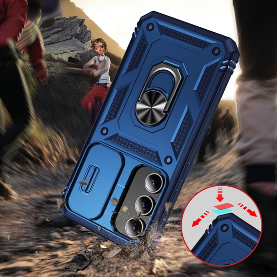 Telefontok a Samsung Galaxy S24+ Plus, CamShield Slide, kék