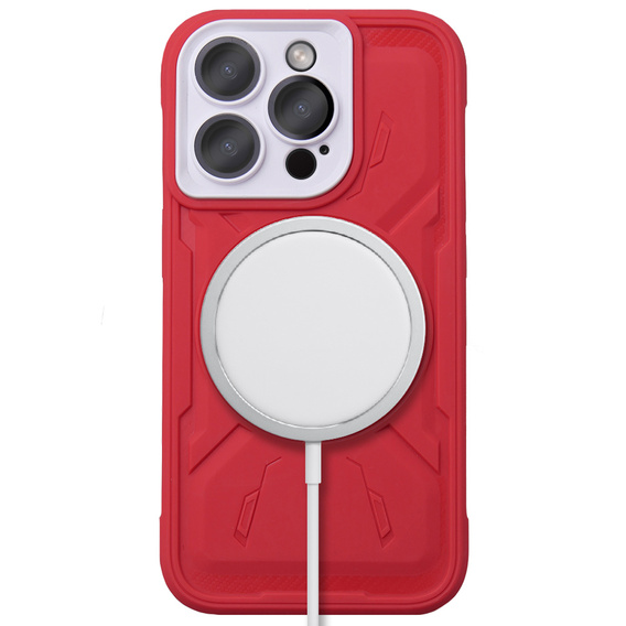 Tok iPhone 15 Pro, ERBORD Armor Mag, piros