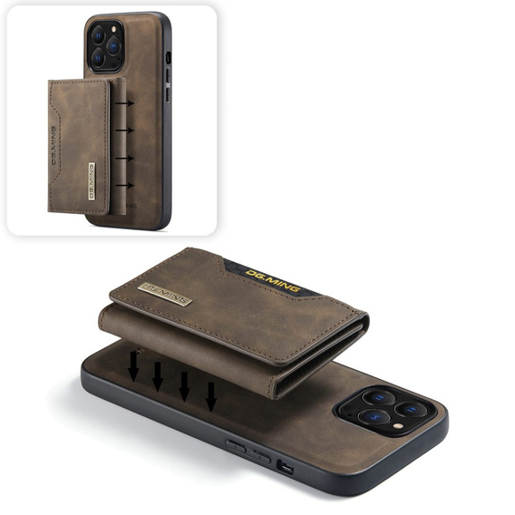 Telefontok a iPhone 14 Pro, DG.MING 2in1, kávé