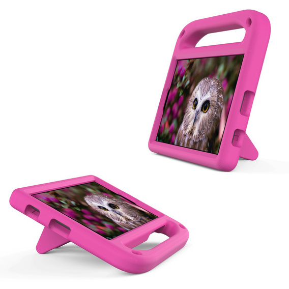 Gyermek tok Samsung Galaxy Tab A7 Lite 8.7 T220 / T225, gyermek tok fogantyúval, rózsaszín