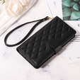 Tok patenttal a Honor 400 Pro 5G-hez, Crossbody Leather Wallet, fekete