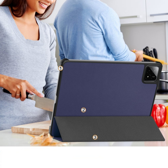 Tok Xiaomi Pad 7 / 7 Pro, Smartcase, sötétkék