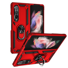 Páncélozott telefontok a Samsung Galaxy Z Fold3 5G, Nox Case Ring, piros