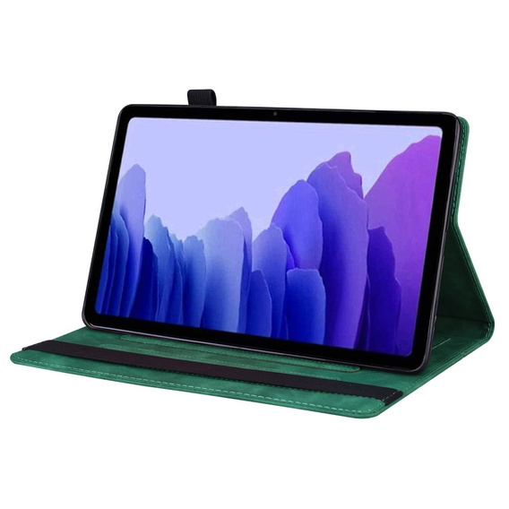 Tok Lenovo Tab P12, Classic, tolltartóval, zöld