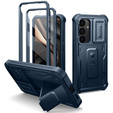 Páncélozott tok a Samsung Galaxy S25, Dexnor Full Body (Two Frames), sötétkék
