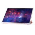 Tok Samsung Galaxy Tab S9 Ultra, Smartcase Hybrid, tolltartó résszel, rózsaszín