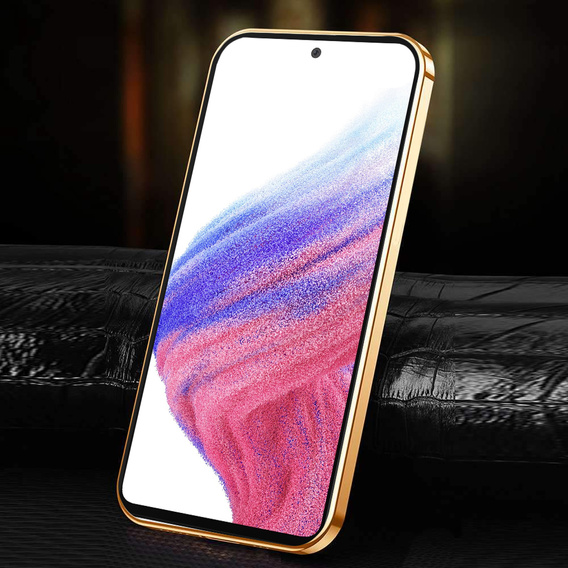 Telefontok a Samsung Galaxy A53 5G, Cowhide Leather, rózsaszín
