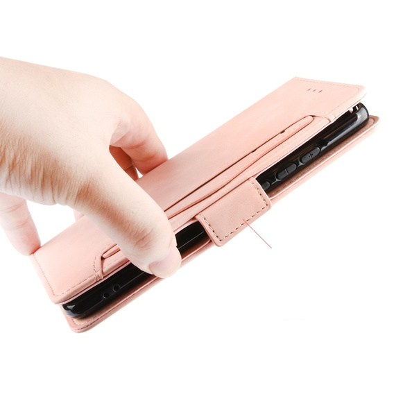 Pattintható tok a Samsung Galaxy A25 5G, Card Slot, rózsaszín