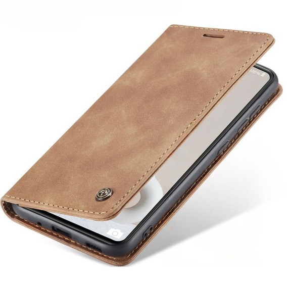 CASEME tok Samsung Galaxy S20 FE, Leather Wallet Case, barna