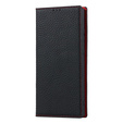 Bőr tok a Samsung Galaxy S23, ERBORD Grain Leather, fekete