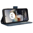 Pattintható tok a Motorola Moto G56 5G, Card Slot, sötétkék
