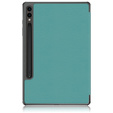 Tok Samsung Galaxy Tab S9 Plus, Smartcase tolltartóval, zöld