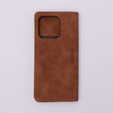 Telefontok a Xiaomi Redmi 12C, ERBORD Vintage, pénztárca patenttal, barna