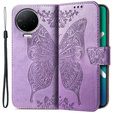 Pattintható tok a Infinix Note 12 2023, Butterfly, lila