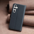 Pattintható tok a Samsung Galaxy A55 5G,BINFEN Wallet, fekete