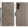 Pattintható tok a Samsung Galaxy A14 4G/5G, Mandala Flower, szürke