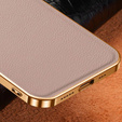 Telefontok a iPhone 13 Pro, Cowhide Leather, rózsaszín